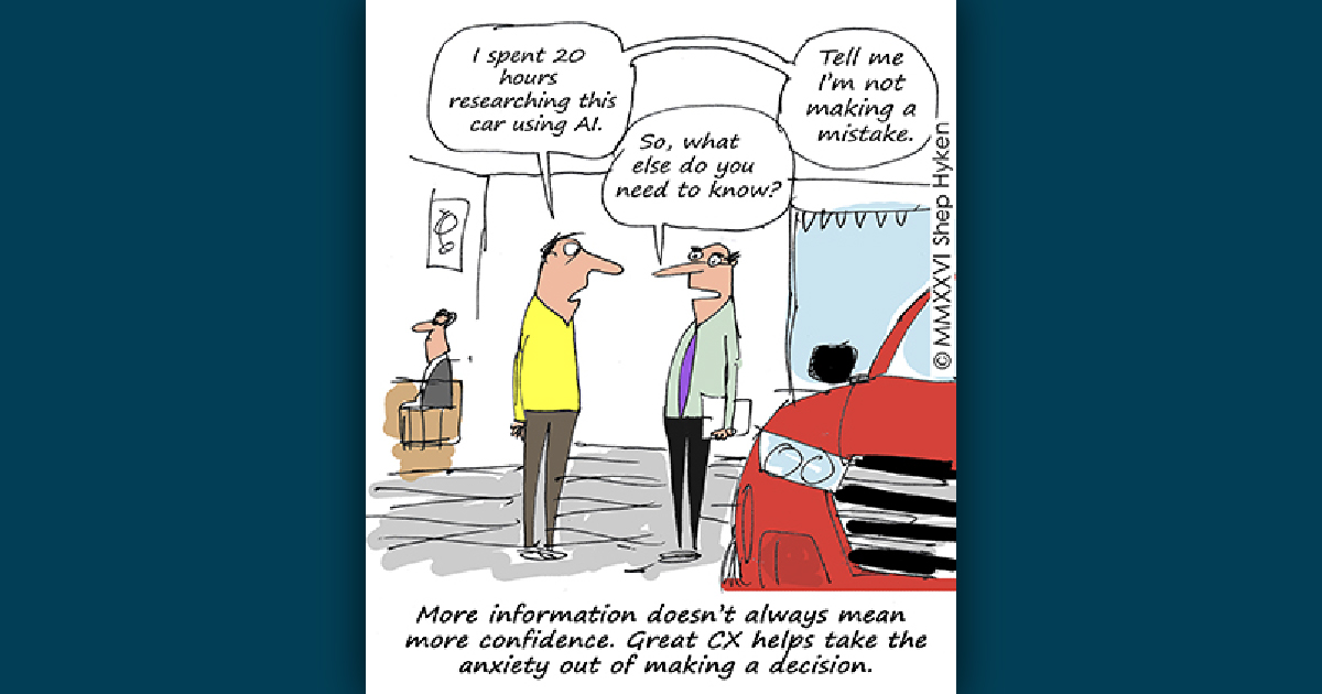 AI Gives Customers Information; Great CX Gives Them Confidence